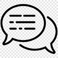 Chat, Dialog, Discussion, Dialogue icon svg