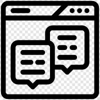 chat, messaging, conversation, online conversation icon svg