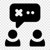 chat, talk, communicate, forum icon svg