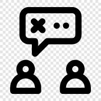 chat, online chat, online discussion, forum icon svg