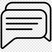 chat, conversation, discussion, discourse icon svg