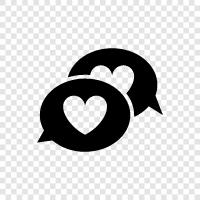 Chat, Love, Romantic, I Love You icon svg