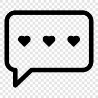 chat, messaging, social media, online icon svg