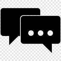 chat messages, online chat, online chat messages, online chatting icon svg