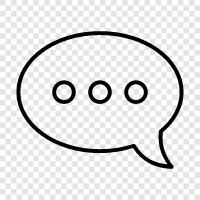 chat, conversation, online, messaging icon svg