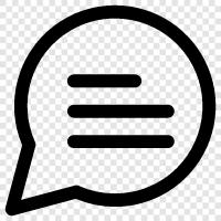 chat, messaging, social media, online icon svg