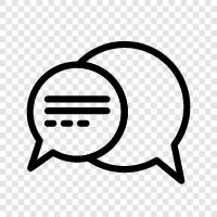 chat, messaging apps, messaging service, text Значок svg