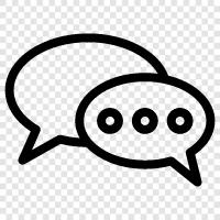 chat, conversation, messaging, messaging app icon svg