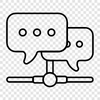 chat server, chat software, chat room, chat program icon svg