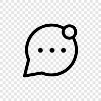 chat, messaging, messaging app, voice icon svg