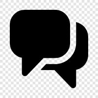 chat, convo, dialogue, discussion icon svg