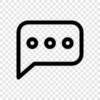 chat, conversation, messaging, online communication icon svg