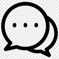 chat widget, chat box, message bubbles, social media bubbles icon svg