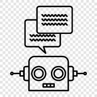 чатботы, обслуживание клиентов, естественная языковая обработка, привлечение клиентов Значок svg