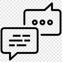 chatting, online chatting, chat, messaging icon svg