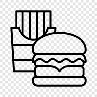 Cheap Food, Fast Food Chains, Fast Food Restaurants, Fast Food icon svg