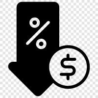 cheapest price, price drop, discounts, savings icon svg