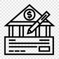 check, bank, deposit, withdrawal icon svg