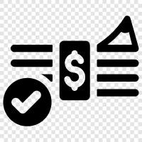 check payment, money order payment, prepaid payment, wire transfer payment icon svg