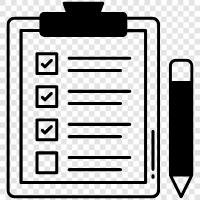 checklist, checklist for, checklist for a, checklist for a project icon svg