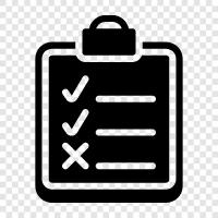 checklist, checklist for, checklist for a project, checklist for a task icon svg
