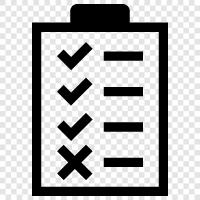 checklist, checklist for, checklist for a project, checklist for a task icon svg