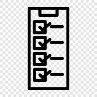 checklist, list of checklist, checklist for project, checklist for business icon svg