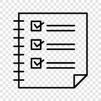 checklist, checklist for a project, project checklist, product checklist Значок svg