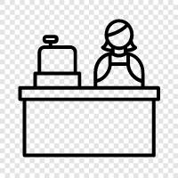 checkout, restaurant, fast food, food service icon svg