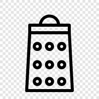 cheese, grater, cheese grater, cheese grater attachment icon svg