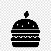 Cheeseburger, Hamburger Brötchen, Hamburger Toppings, Hamburger symbol