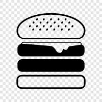 cheeseburger, hamburger, sandwich, burger icon svg