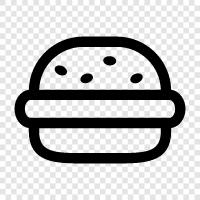 cheeseburger, hamburger bun, hamburger buns, hamburger icon svg