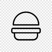 cheeseburger, Whopper, Big Mac, Quarter Pounder icon svg