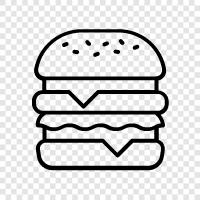 cheeseburger recipe, cheeseburger cookbook, cheeseburger topp, cheeseburger icon svg