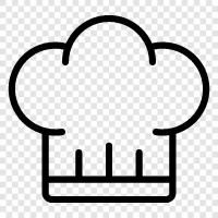 Chef hat, cooking, restaurant, kitchen icon svg