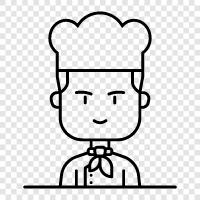 chef, cooking, food, recipes Значок svg