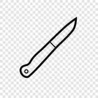 chefs knife, carving knife, sushi knife, pairing knife icon svg