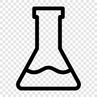 Kimya Laboratuvarı, Laboratuvar Ekipmanları, Glassware, Erlenmeyer Flask ikon svg