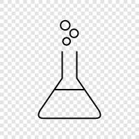 chemical flask, laboratory flask, volumetric flask, flasks icon svg