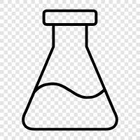 Chemikalien, Glas, Laborgeräte, Erlenmeyer Flask symbol