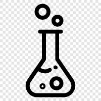 chemistry vessel, glass flask, laboratory flask, scientific flask icon svg