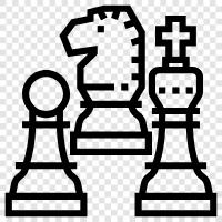 satranç tahtası, chess parçaları, chess oyunu, chess stratejisi ikon svg