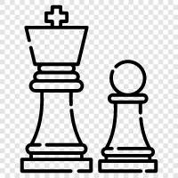 chess, game, strategy, king and pawn icon svg