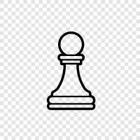 chess, game, strategy, White pawn icon svg