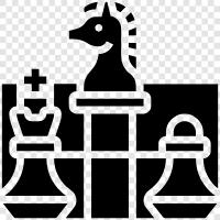 satranç, satranç parçaları, satranç tahtası, satranç seti ikon svg