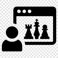 Schach online, Schachsoftware, Schachengines, OnlineSchachturnier symbol