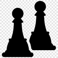 satranç piyonları, chess parçaları, chess, oyun ikon svg