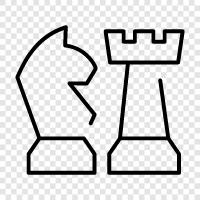 chessboard, pawn, rook, queen icon svg