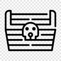 chest, find, hidden, mystery icon svg